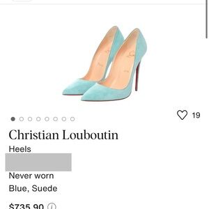 Blue Suede Christian Louboutin So Kate